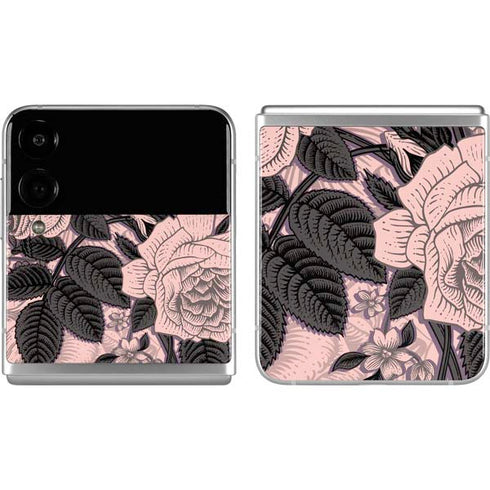 Rose Quartz Floral Galaxy Z Flip4 5G Skin